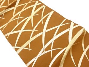 草模様織出し名古屋帯